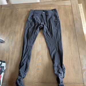 lululemon athletica Black High-Rise Leggings with Zipper Pockets